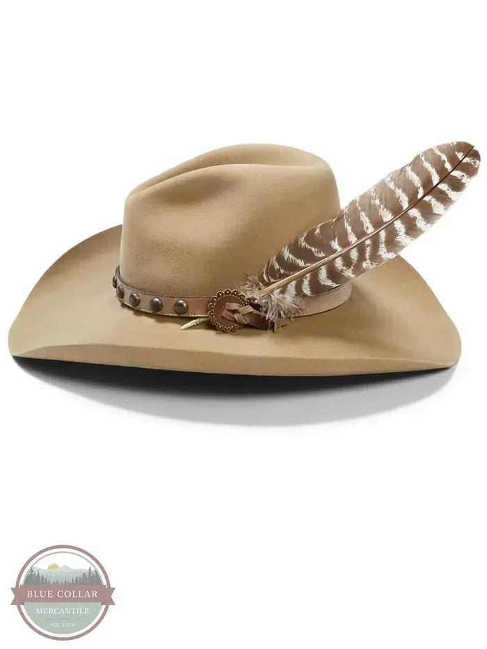 Stetson SBBBOW-6943 Broken Bow 4X Tan Buffalo Felt Hat side view