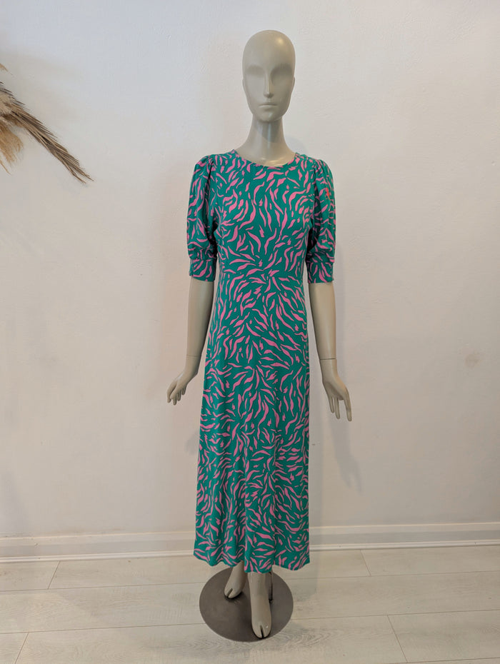 Scamp & Dude green/ pink dress 10
