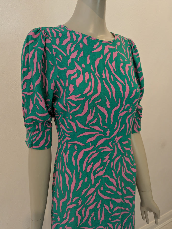 Scamp & Dude green/ pink dress 10