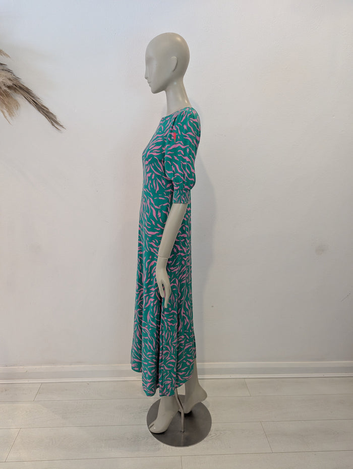 Scamp & Dude green/ pink dress 10
