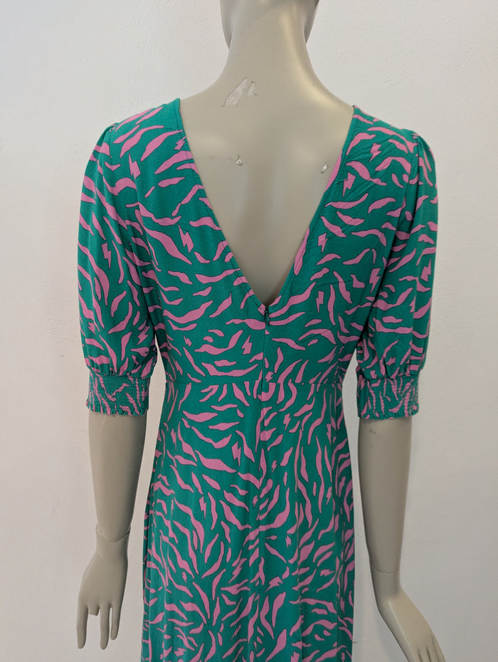 Scamp & Dude green/ pink dress 10