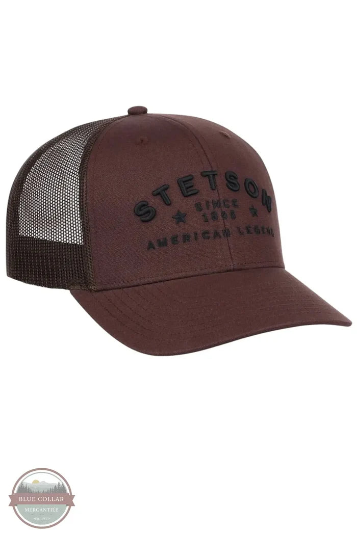 Stetson SCSLMC-0028 American Legend Snap Back Ball Cap front view