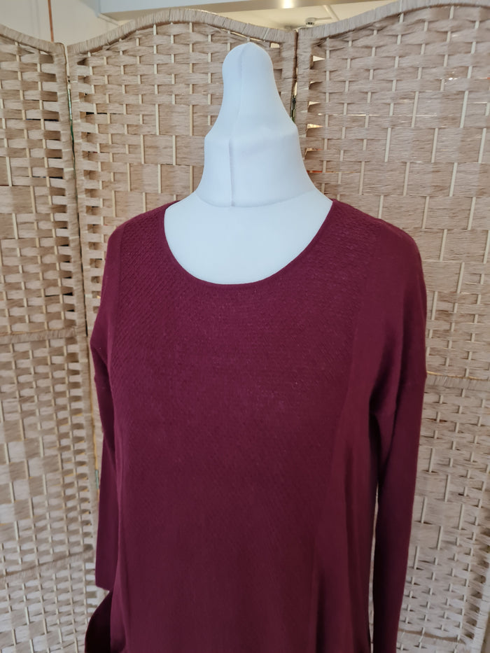 Seasalt Burgundy jumper dress 14