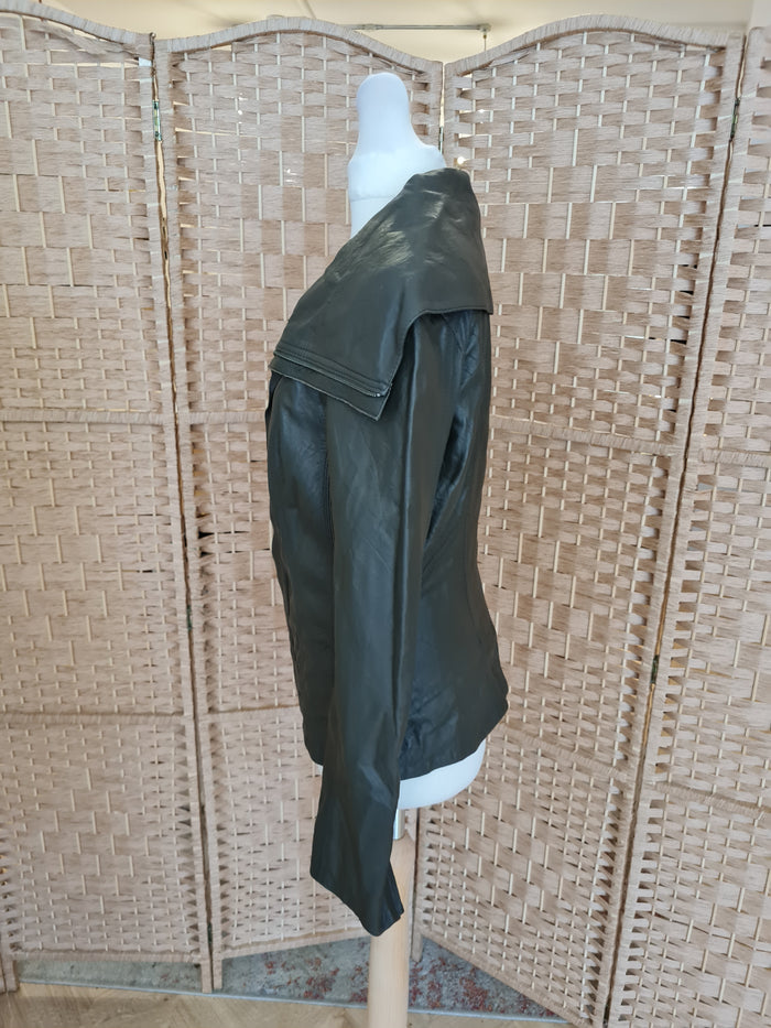 Selected Femme Chocolate Leather Jacket 36