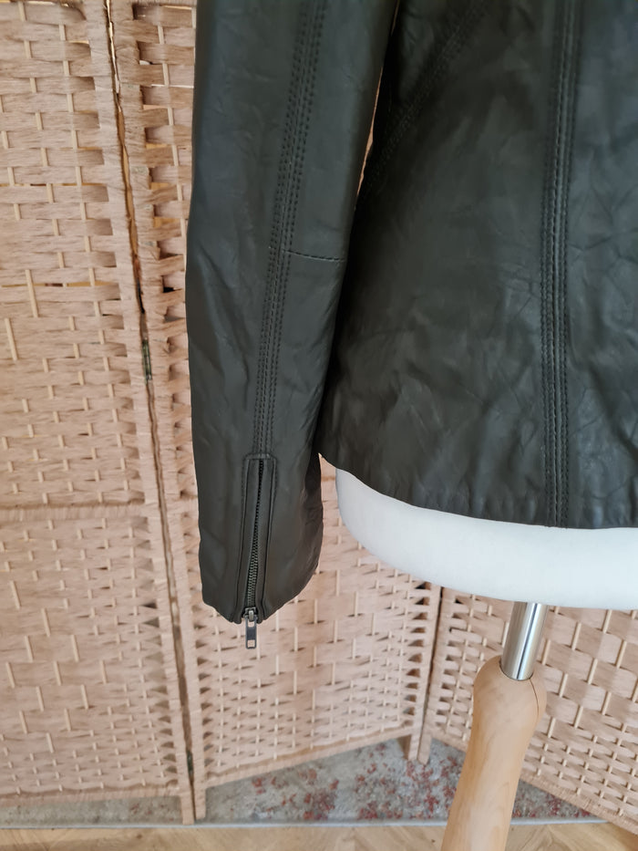 Selected Femme Chocolate Leather Jacket 36