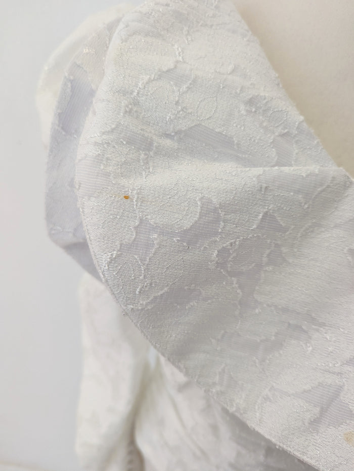 Self Portrait White Lace Puff Shoulder Top 10