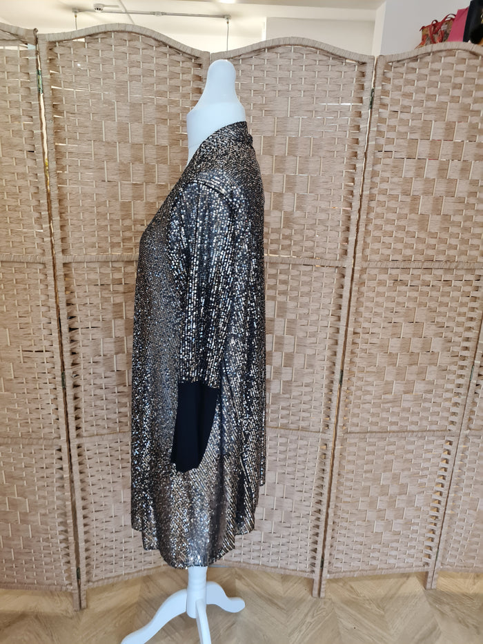 Sequin cardigan in black