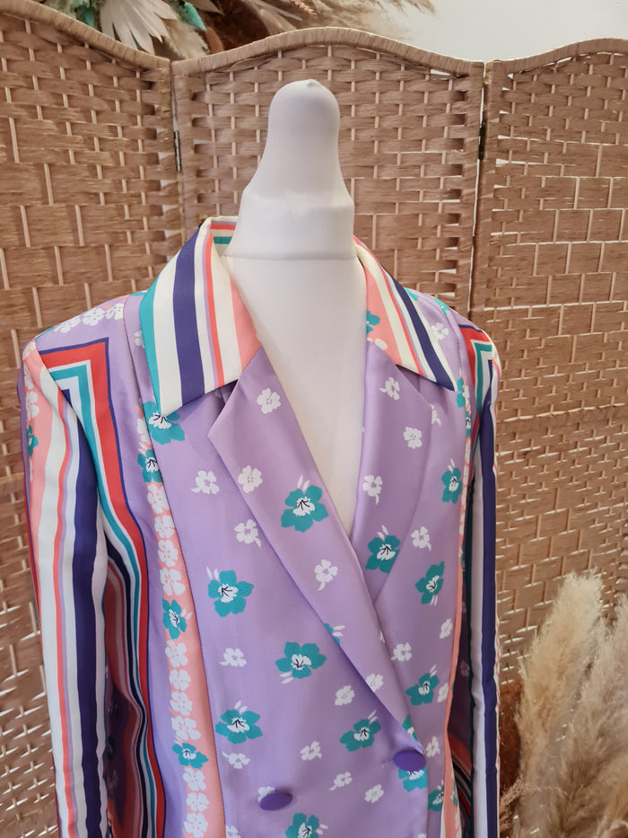 Setre Woman Lilac Multi Blazer 14