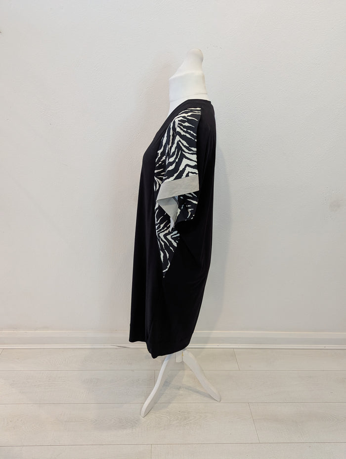 Seva Black/White Jersey Dress XL