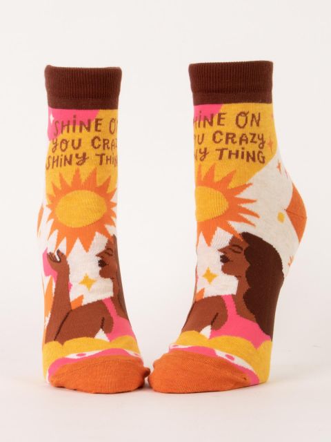 Shine On You Crazy Shiny Thing W-Ankle Socks BLUEQ
