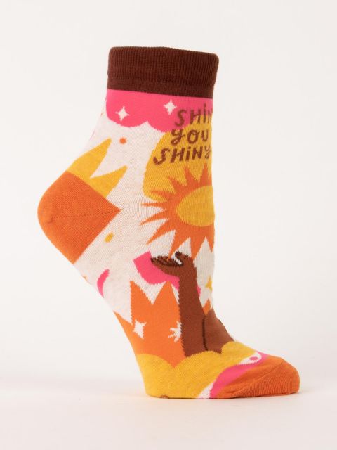 Shine On You Crazy Shiny Thing W-Ankle Socks BLUEQ