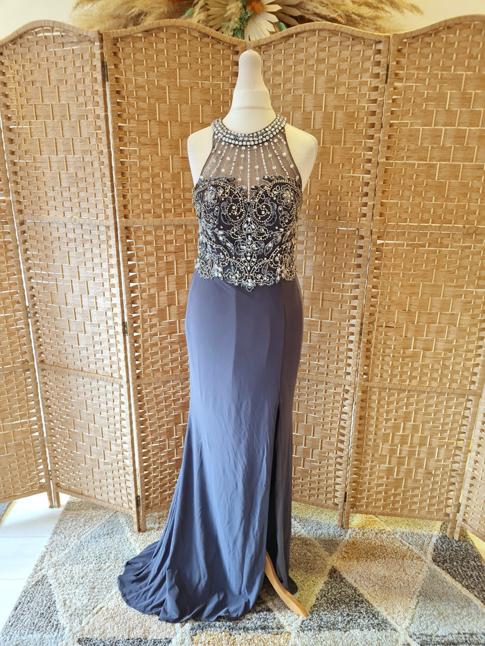 Simply Divine Grey formal dress 8