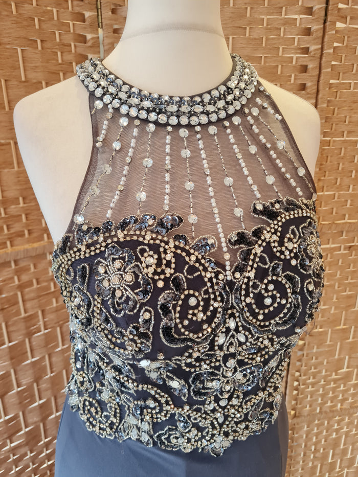 Simply Divine Grey formal dress 8