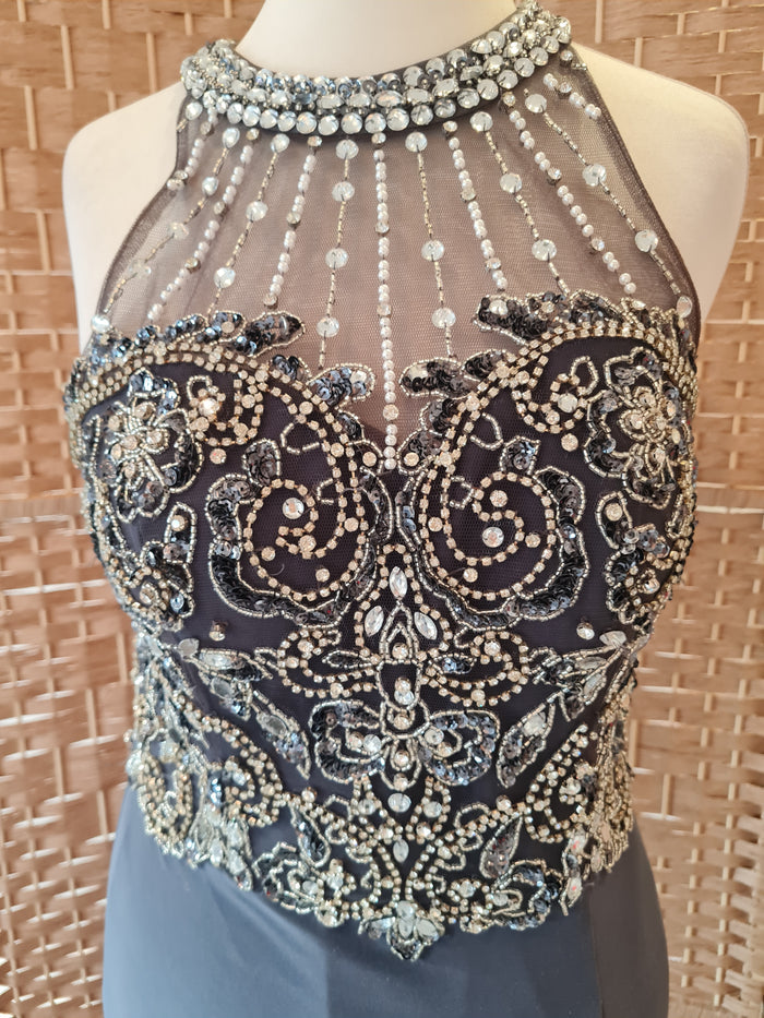 Simply Divine Grey formal dress 8