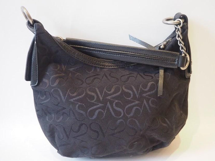 Simply vera vera wang black canvas hobo