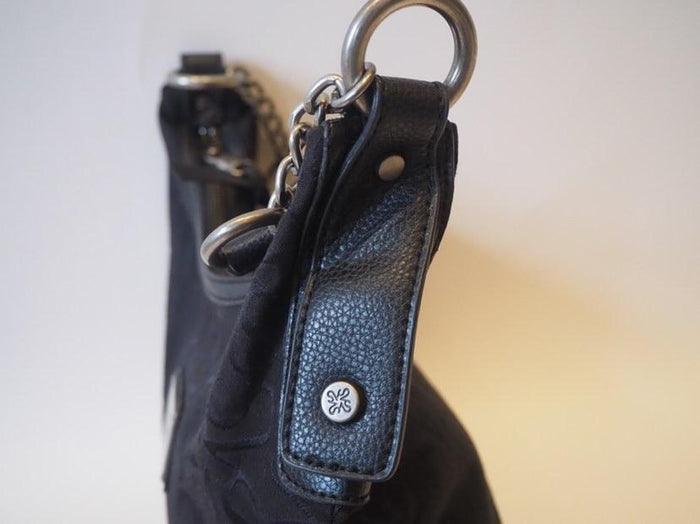 Simply vera vera wang black canvas hobo