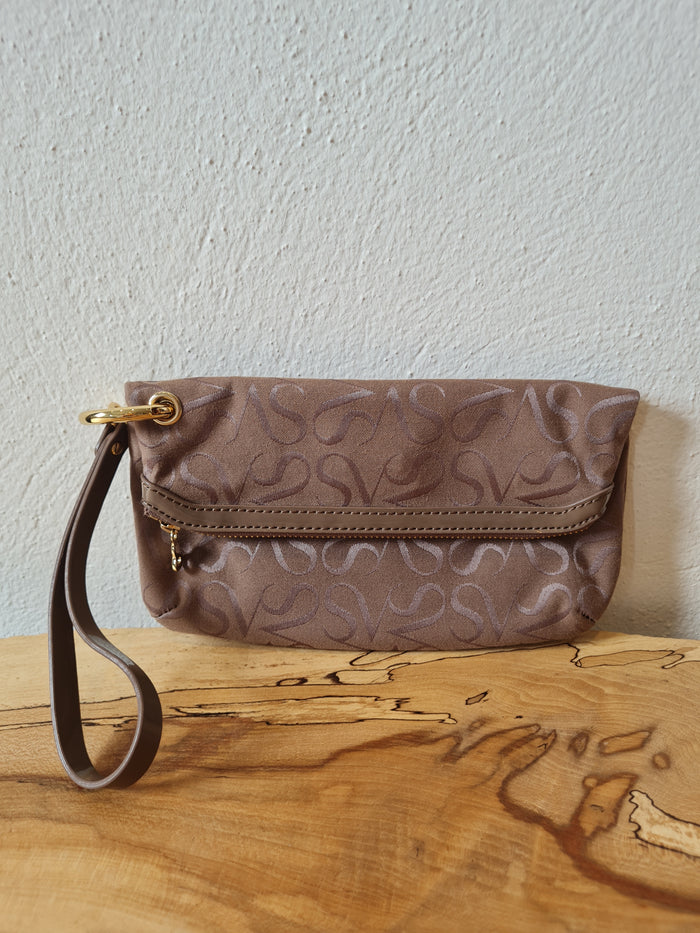 Simply Vera Wang Taupe Wristlet