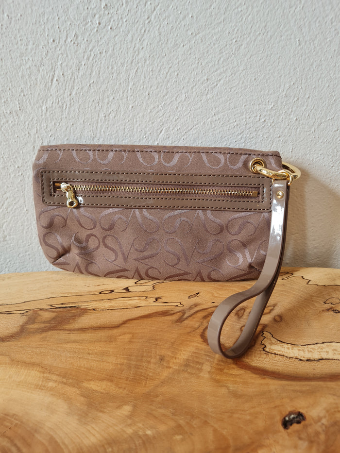 Simply Vera Wang Taupe Wristlet