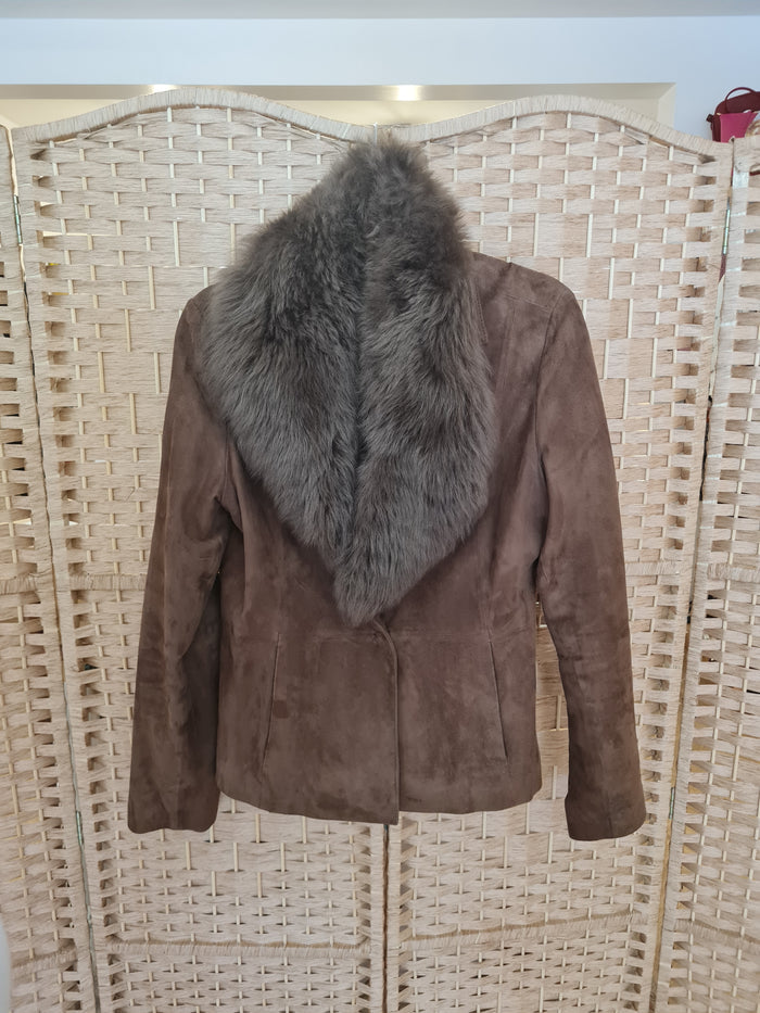 Sisley Brown Suede Jacket 46