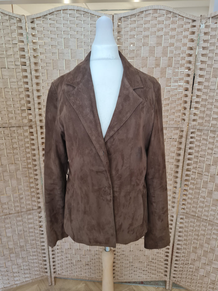 Sisley Brown Suede Jacket 46