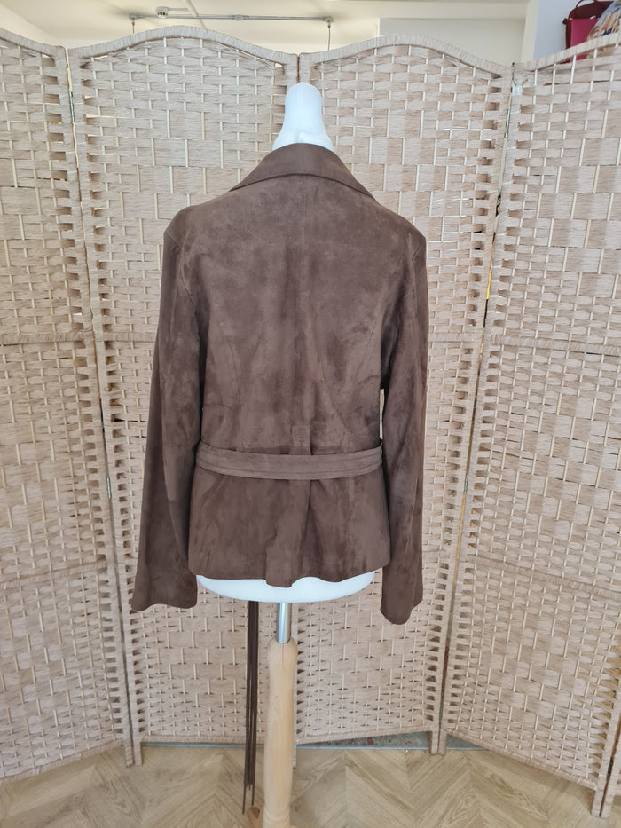 Sisley Brown Suede Jacket 46