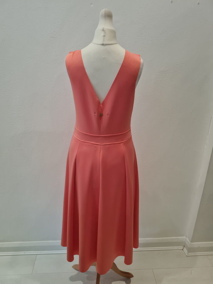 Sistes Coral Dress & Wrap M New £110