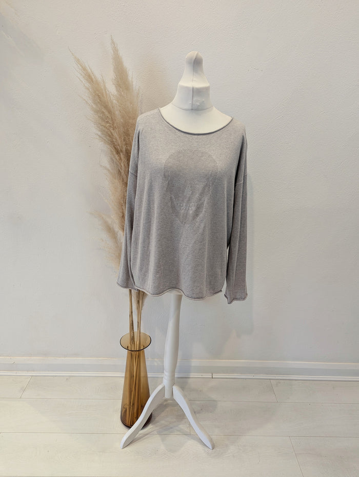 Skull Cashmere Jumper L