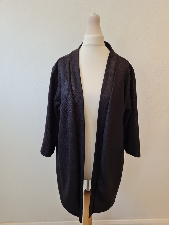 Soaked in Luxury black textured jacket M
