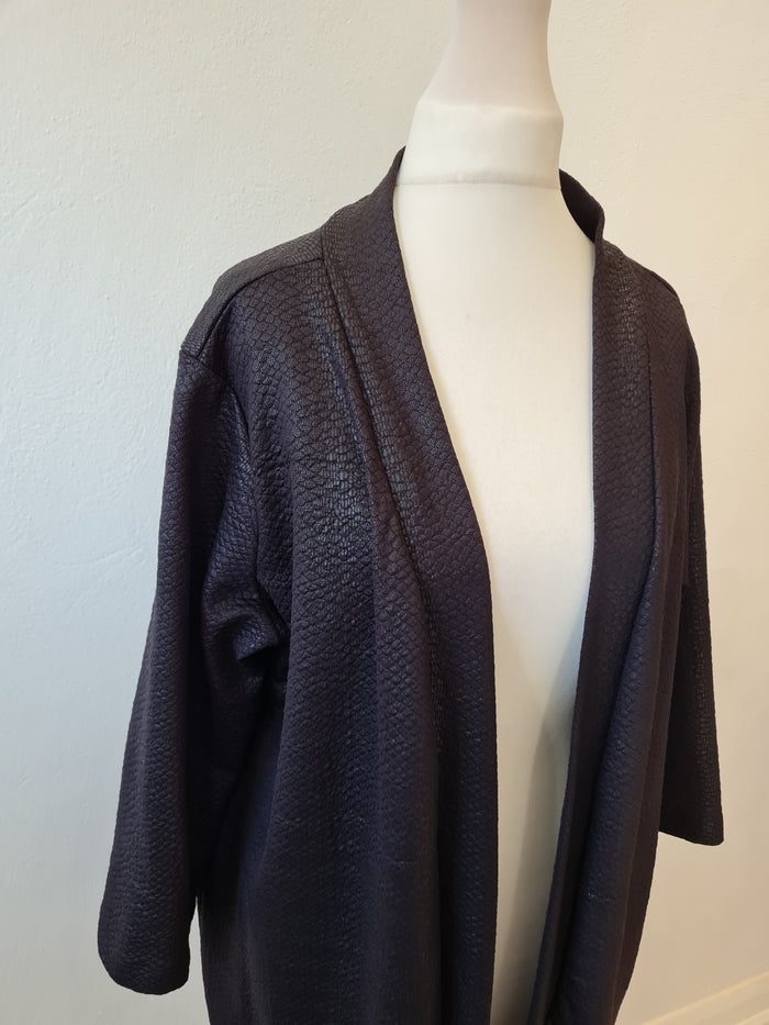 Soaked in Luxury black textured jacket M