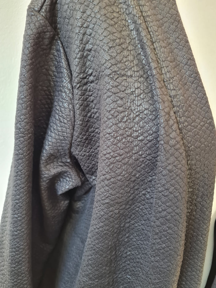 Soaked in Luxury black textured jacket M