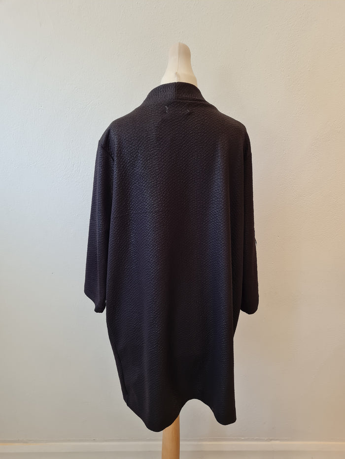 Soaked in Luxury black textured jacket M
