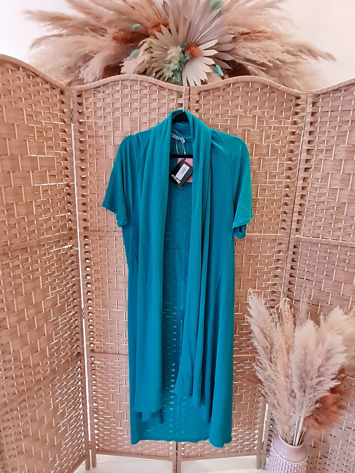 South Lodge Teal long Cardigan New 14