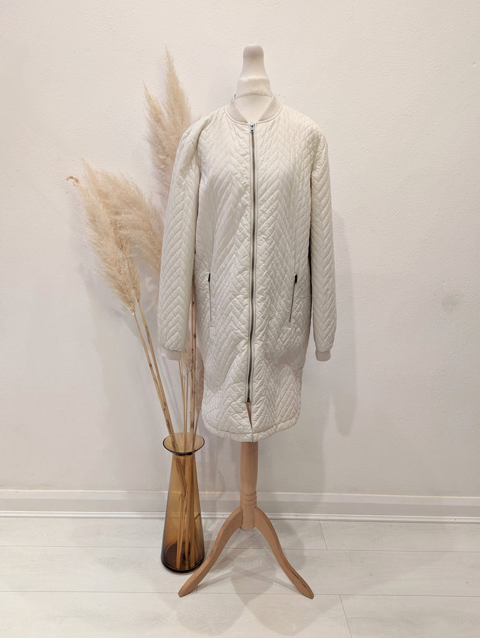 Soya Concept Cream Quilted Coat S