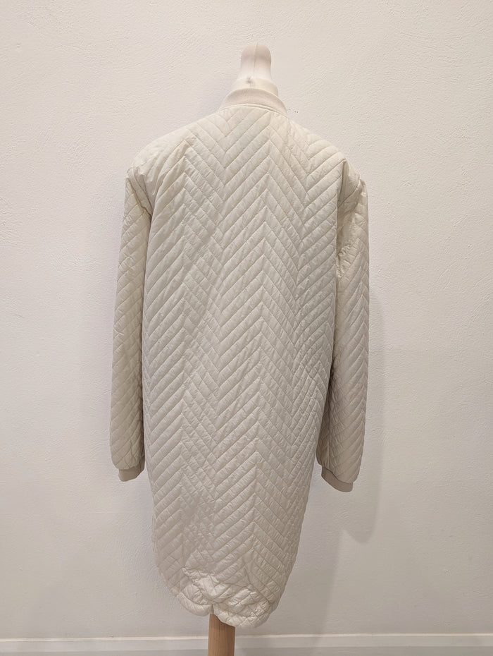 Soya Concept Cream Quilted Coat S
