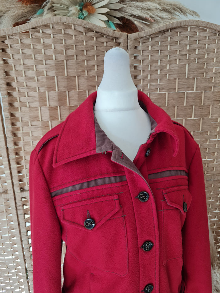 Sportmax Red biker Jacket S