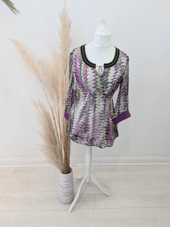 St Martins Silk Multi Kaftan M