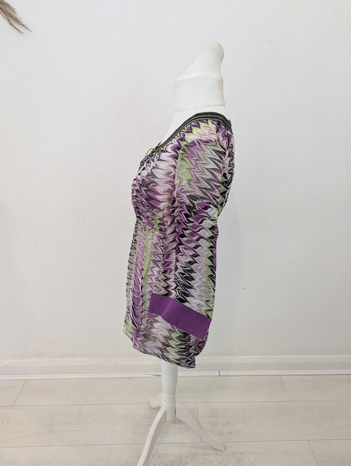 St Martins Silk Multi Kaftan M