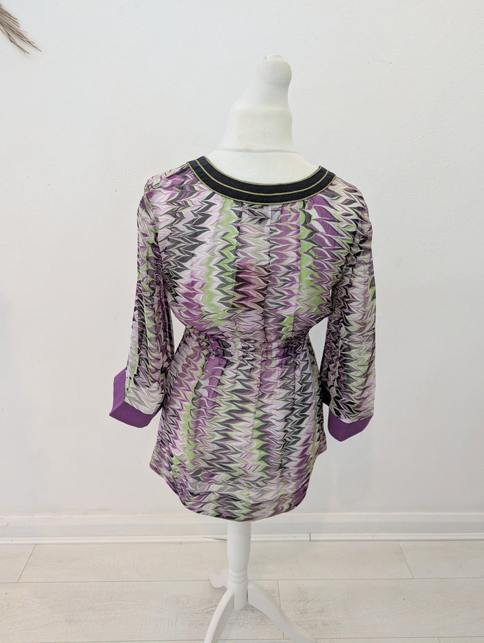 St Martins Silk Multi Kaftan M