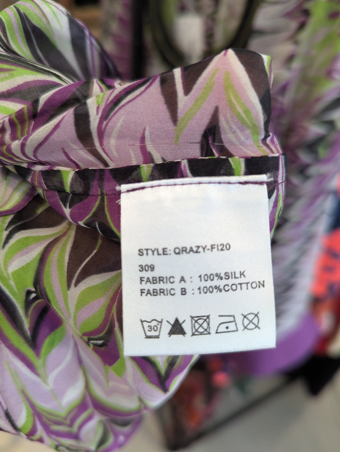 St Martins Silk Multi Kaftan M