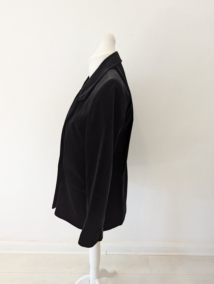 St Michaels Black Velvet Blazer 14