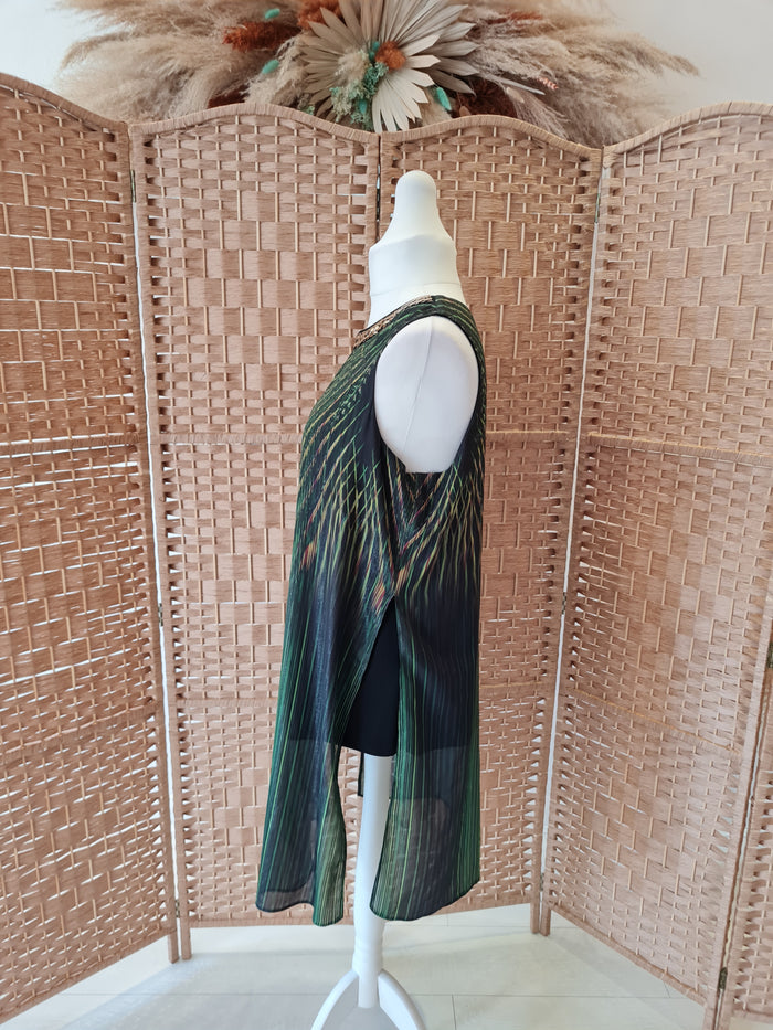 Star Julien Macdonald green/gold tunic 16