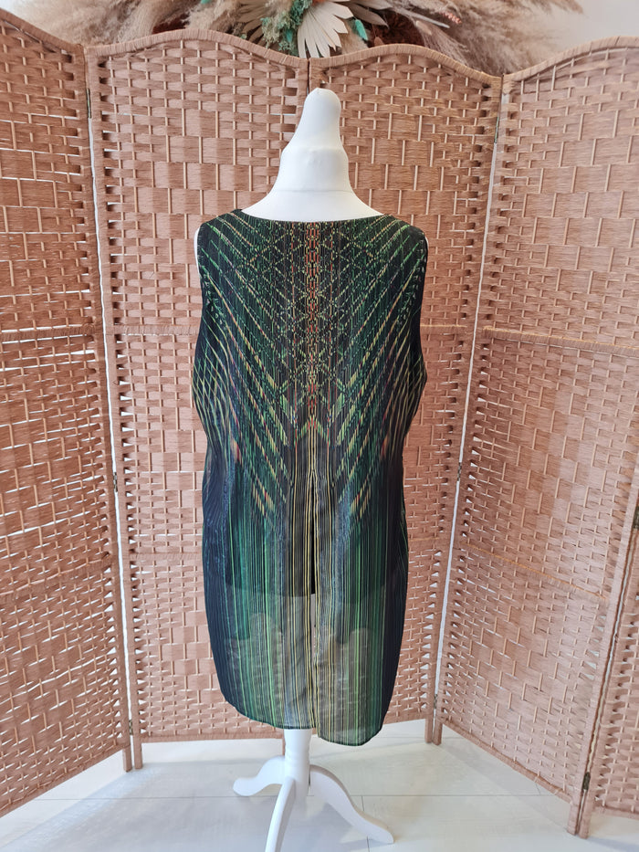 Star Julien Macdonald green/gold tunic 16