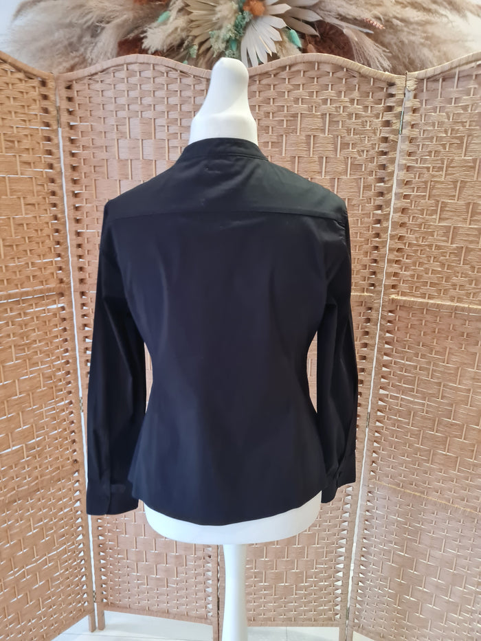 Steffen Schraut Black ruched Zip top 42