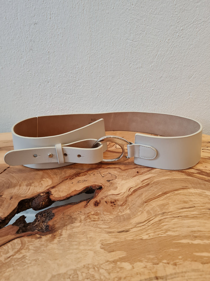 Stills Grey Leather Belt