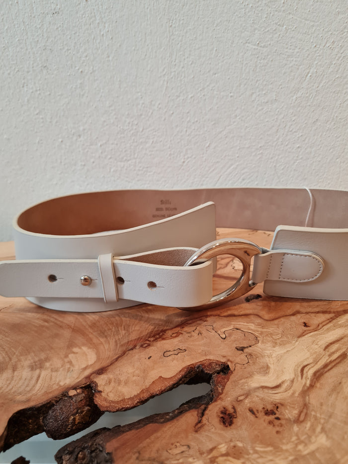 Stills Grey Leather Belt