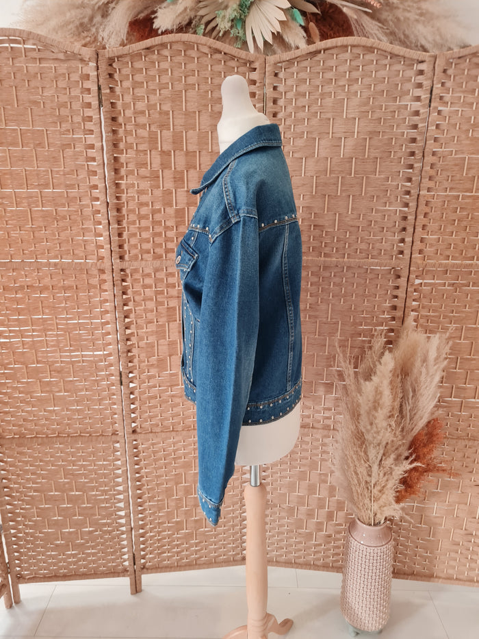 Stradivarius denim stud jacket S