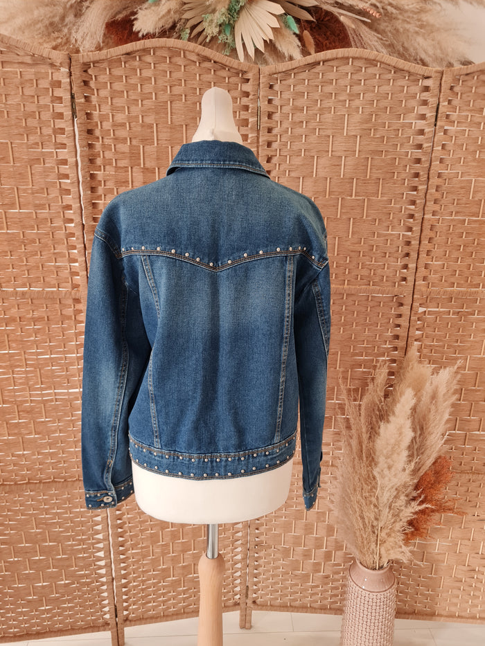Stradivarius denim stud jacket S