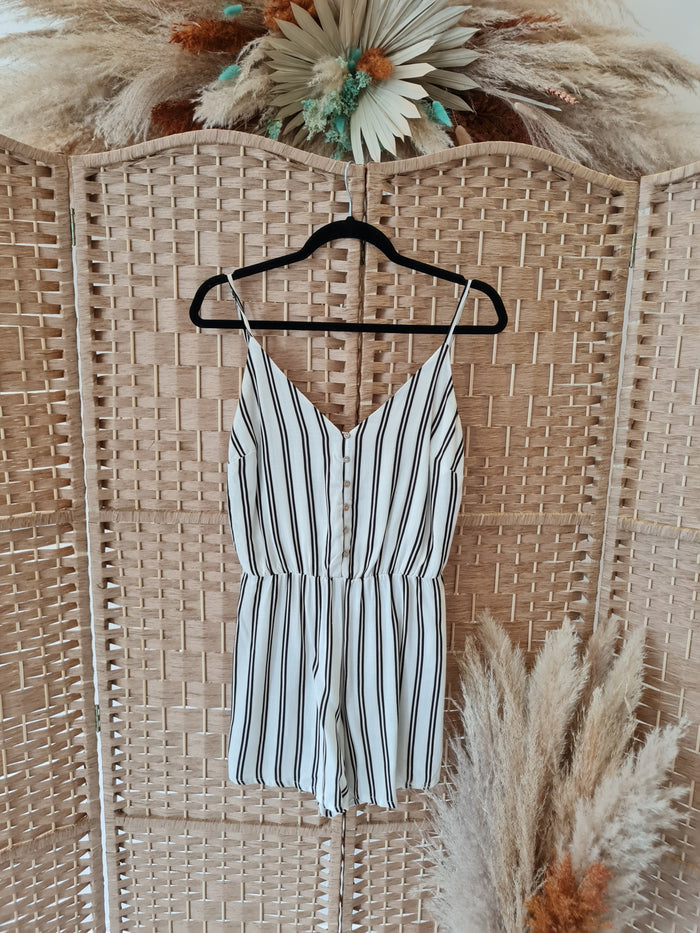 Stradivarius stripe Playsuit M