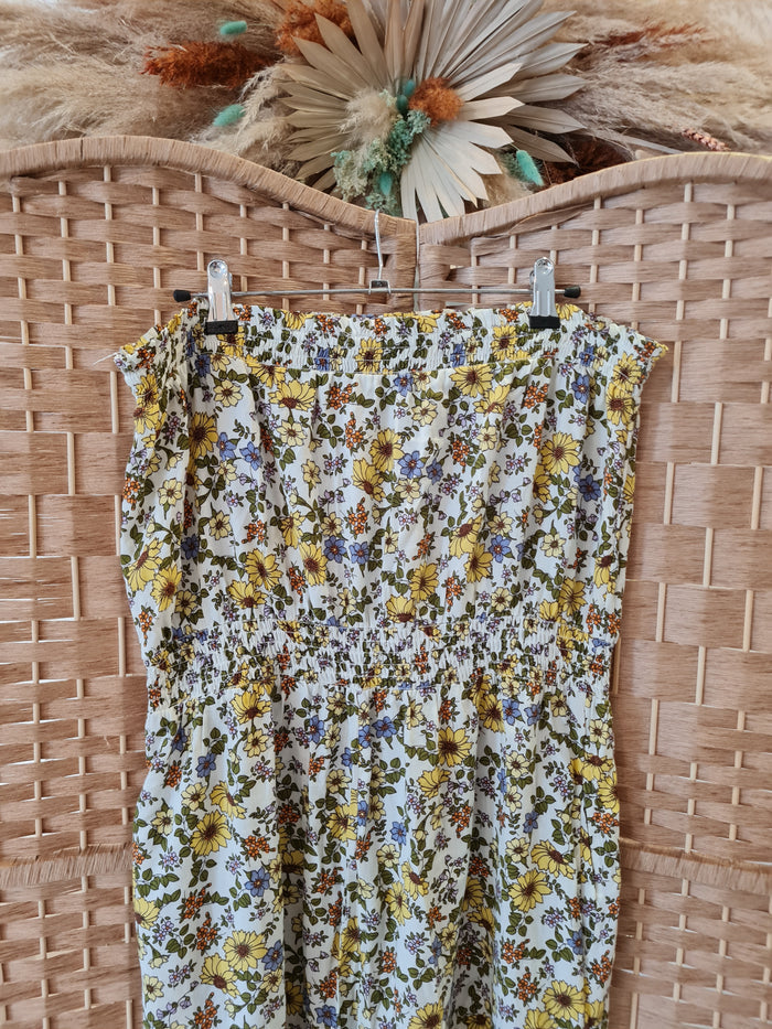 Strapless Floral Jumpsuit M/L