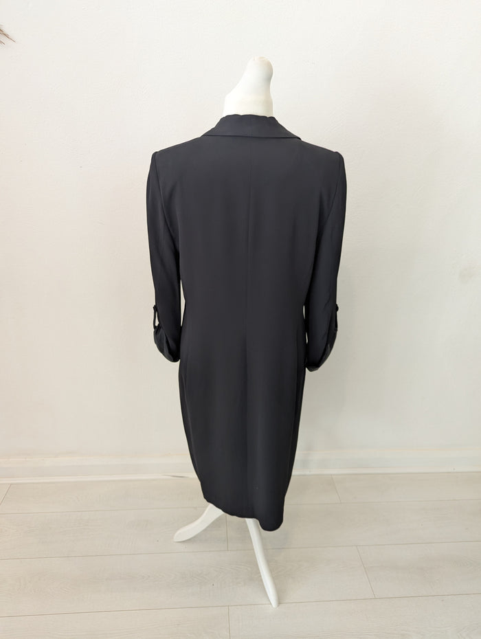 Summum Woman black longline blazer 18